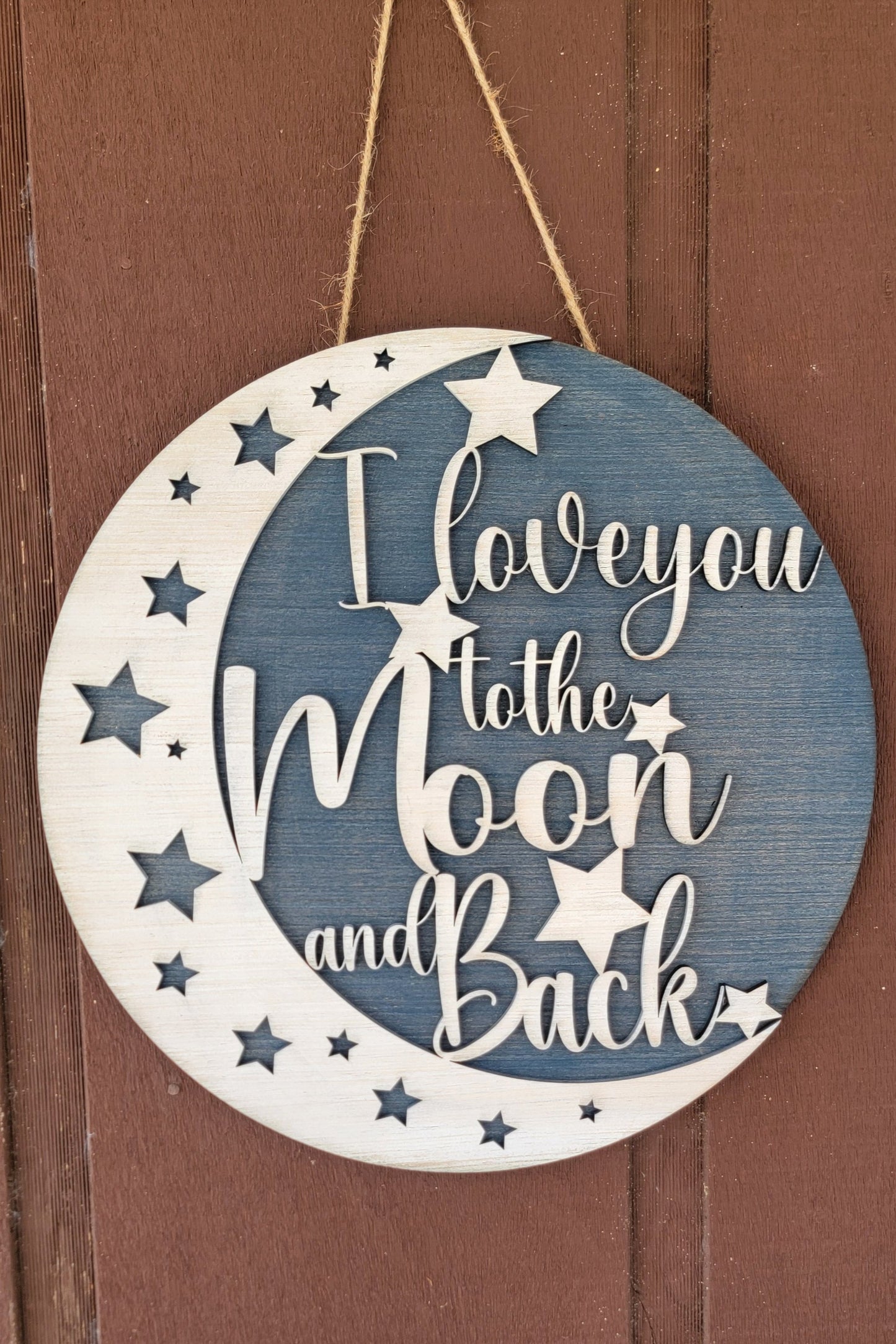 15.5" Round Love You To The Moon - ON SALE