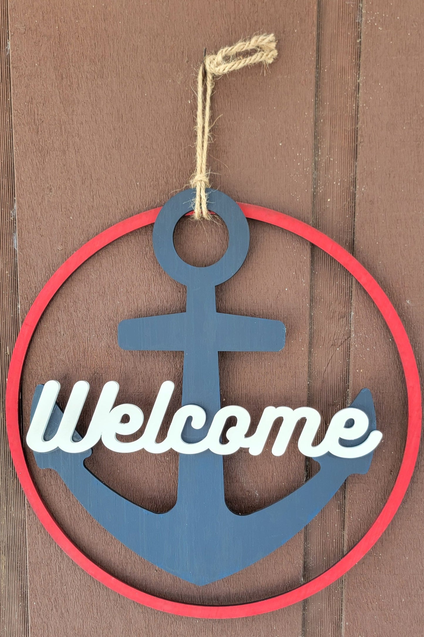 15.5" Round Anchor Door Sign