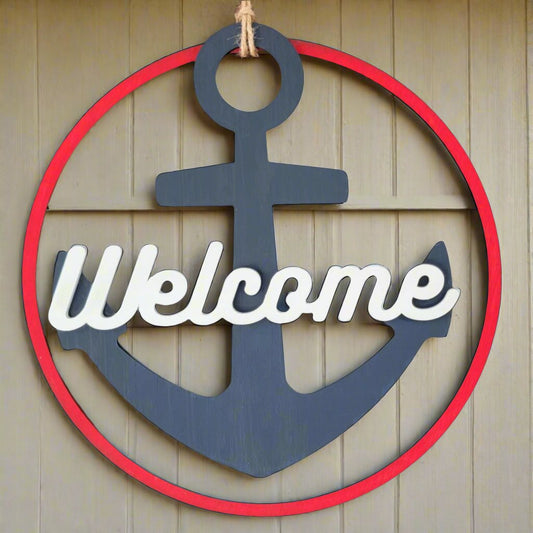 15.5" Round Anchor Door Sign