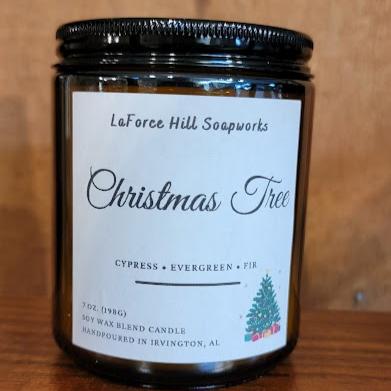 Handcrafted Christmas Tree Scented Candle