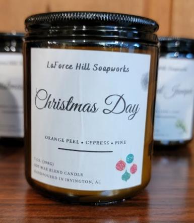 Handcrafted Christmas Day Scented Candle