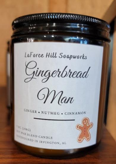 Handcrafted Gingerbread Man Scented Candle