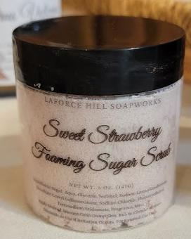 Sweet Strawberry Foaming Sugar Scrub