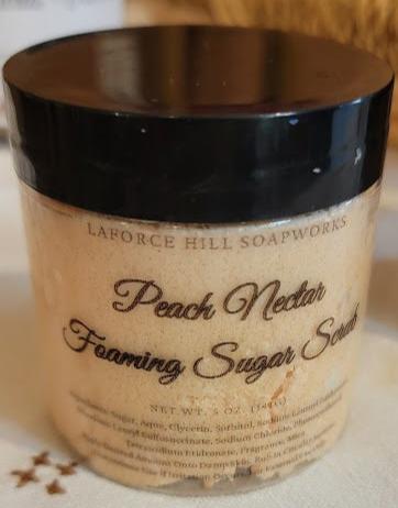 Peach Nectar Foaming Sugar Scrub