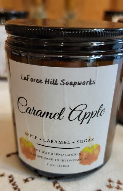 Handcrafted Caramel Apple Scented Candle