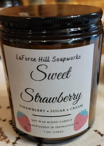 Sweet Strawberry Scented Candle